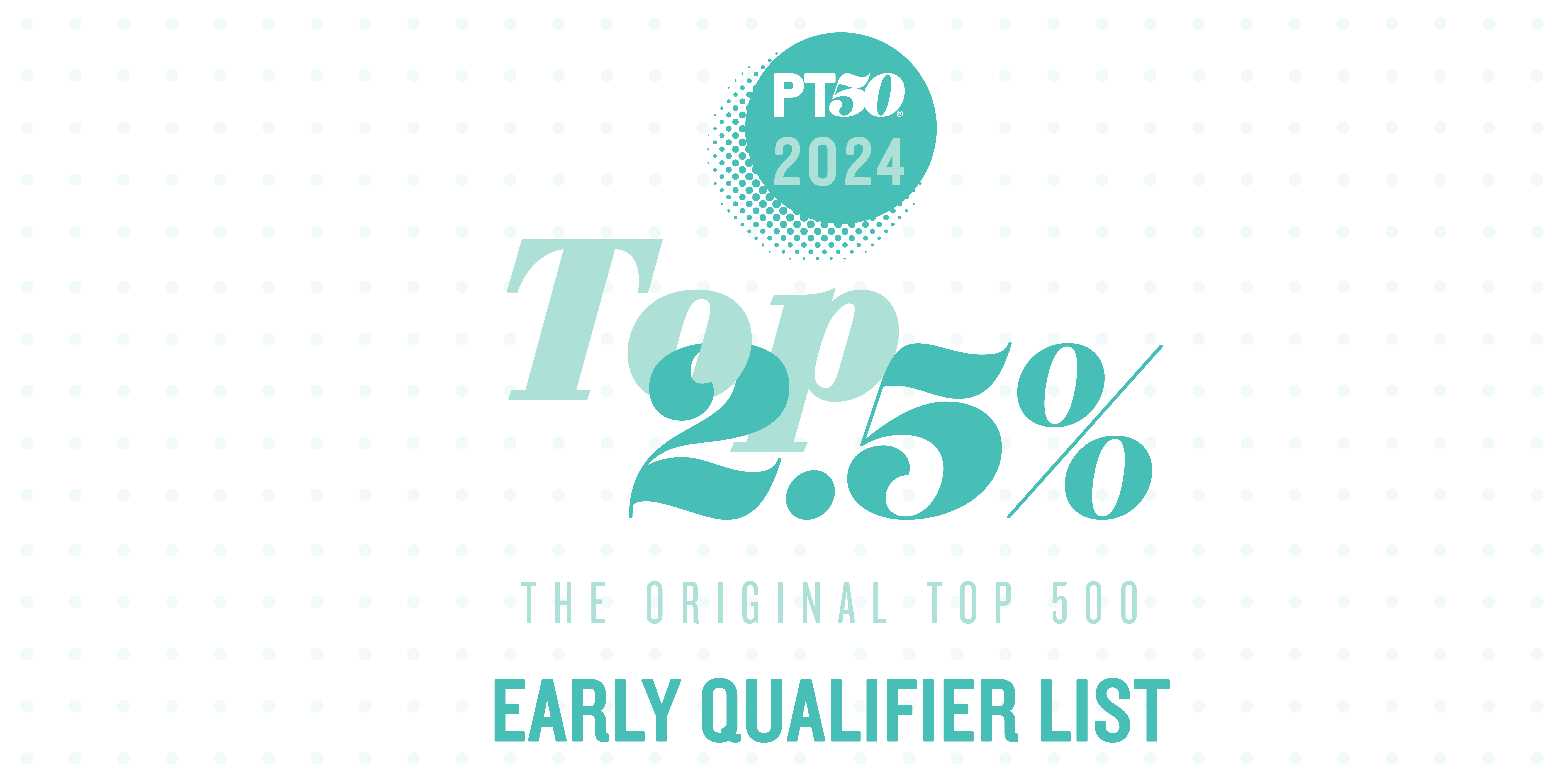 The 2024 PT50 Early Qualifier List